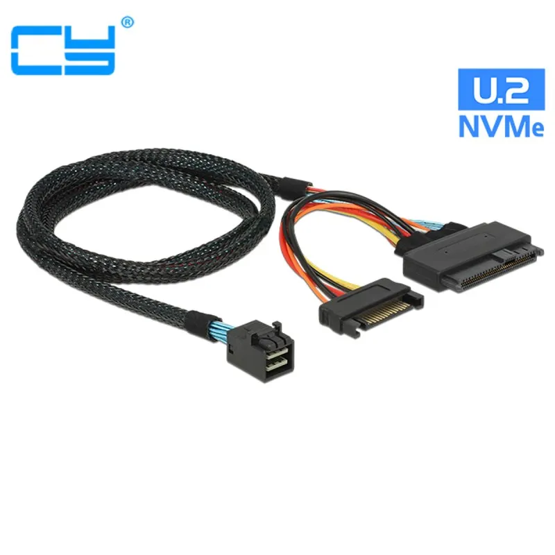 U.2 U2 SFF-8639 NVME PCIe SSD Cable for Mainboard Intel 750 p3600 p3700 M.2 SFF-8643 Mini SAS HD |