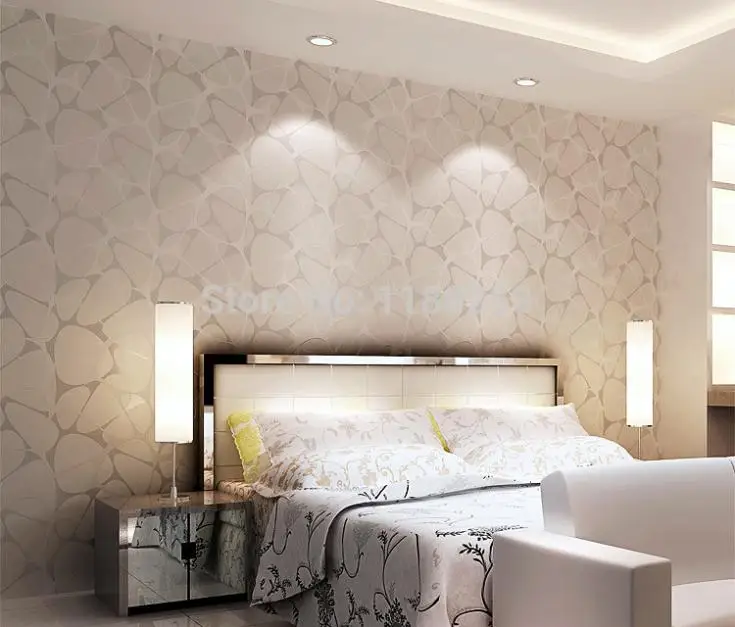 Nuovo 3d Di Lusso 3d Bianco Effetto Pietra Carta Da Parati