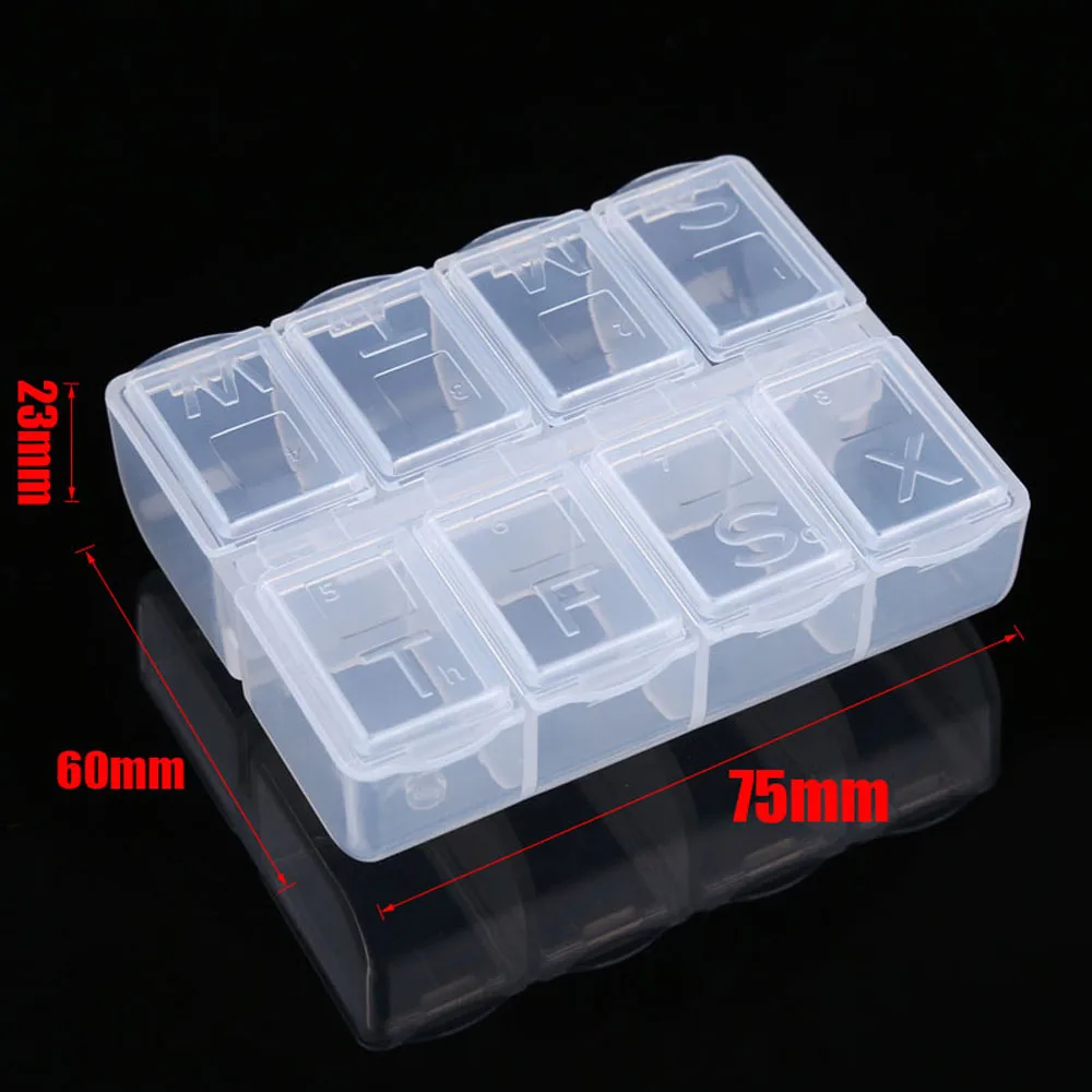 Mini caja de herramientas de plástico Caja de Herramientas transparente componentes electrónicos caja de almacenamiento de tornillo SMD