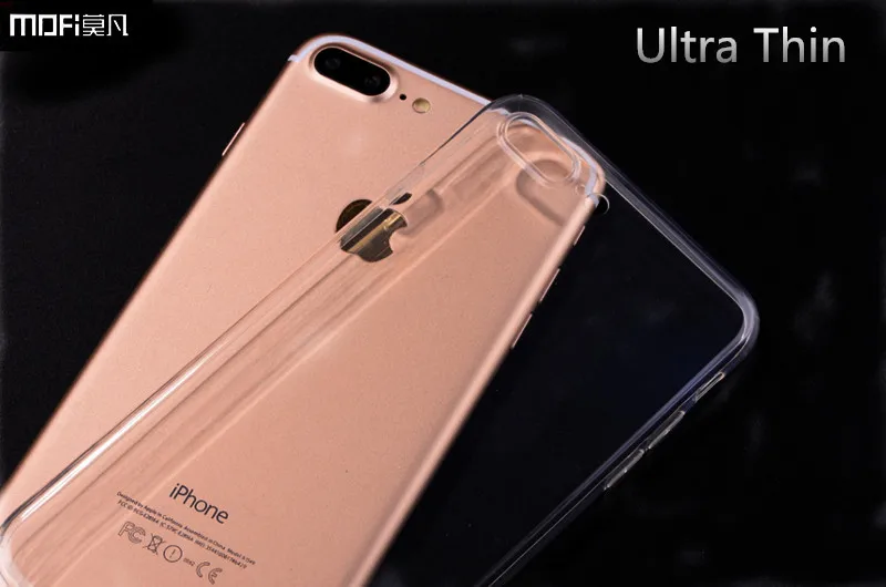 Kopen MOFi Premium Anti Klop bescherming case voor Apple iphone X 7 7 plus 8 8 Plus originele siliconen back ultradunne achterkant case
