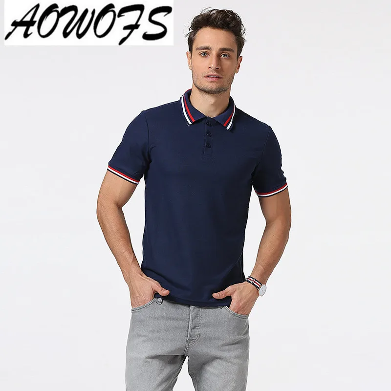 2018 Men's polo shirt Breathable cotton short sleeve shirts brand clothing Casual Polo male