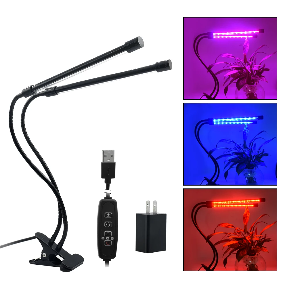 

20W Led Grow Light 110v 220v T5 Tube LED Phyto Lamps Full Spectrum LED Grow Light Hydroponic plant EU US plug 60 led grow light