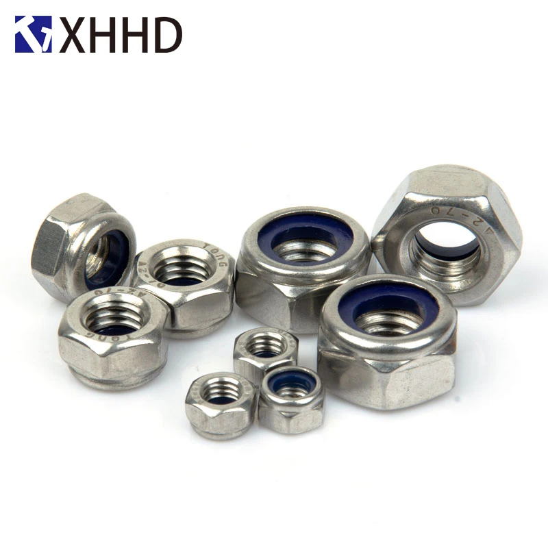 

Nylon Hex Lock Metric Nuts Insert Locking Hexagon Nyloc Nut Locknut 304 Stainless Steel M2 M2.5 M3 M4 M5 M6 M8 M10 M12