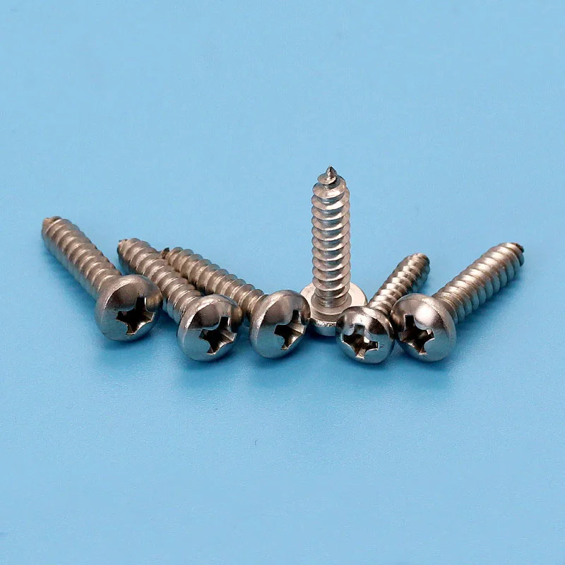 50PCS 304 M3.5 Phillips pan head self Tapping screws stainless steel