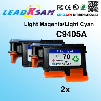 

2x printhead compatible for hp70 C9405A Light Magenta Light Cyan replace for 70 Designjet Z2100 Z5200 Z3100 B9180