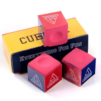 

Free Shipping Cuesoul 3 pcs/set Billiard Chalk Pool Cue Chalk Snooker Cue Chalk for Billiard cue