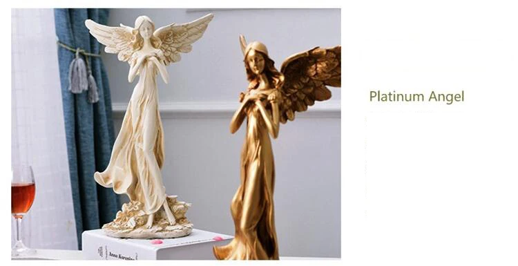 Европейская скульптура из смолы богиня, ангел, украшение персонажа, ремесло, офисное украшение, домашний интерьер, настольные статуэтки феи, статуэтка