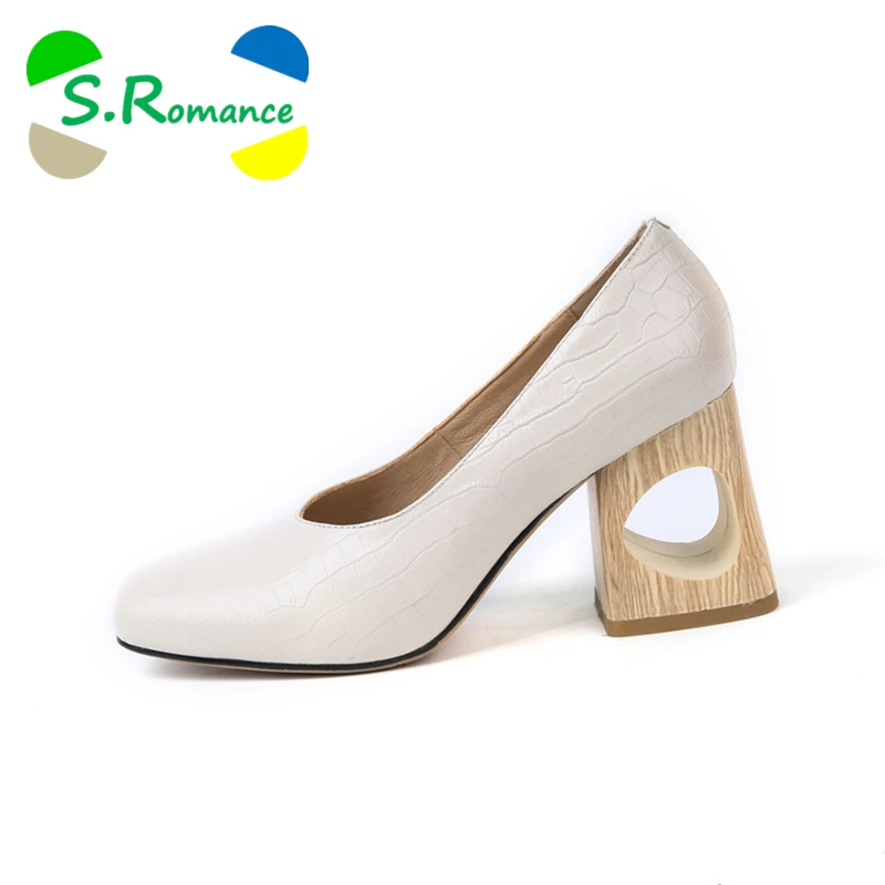 square toe beige heels