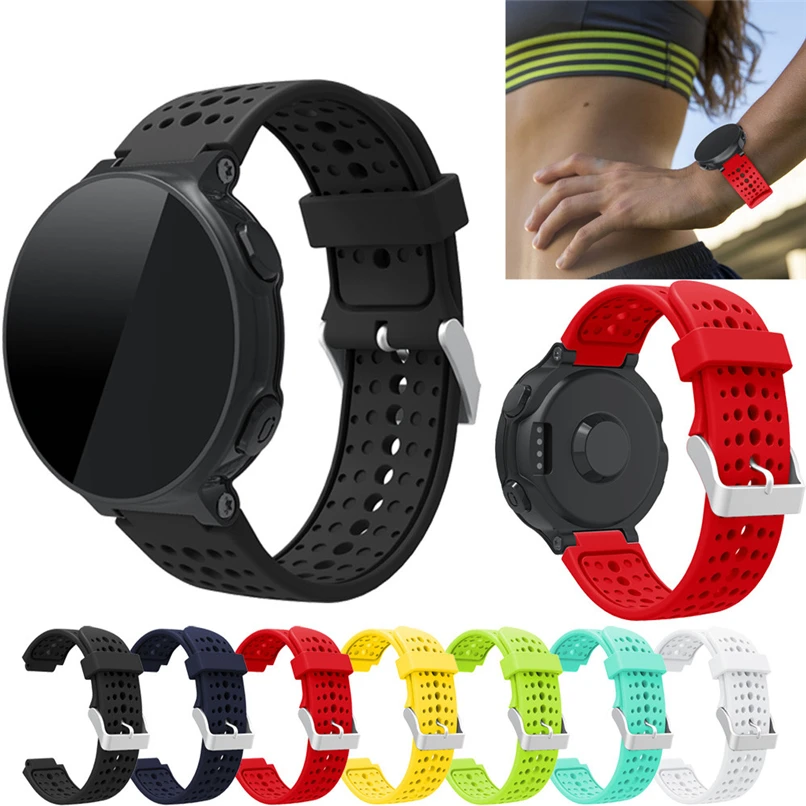 Soft Silicone Watchband Replacement Wrist Watch Band bracelet strap For Garmin Forerunner 220 H35 (9)