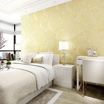 

Warm Purple Pink Pastoral Wallpaper Non-wovens Flowers Living Room Wedding Room Bedroom TV Background Wallpaper