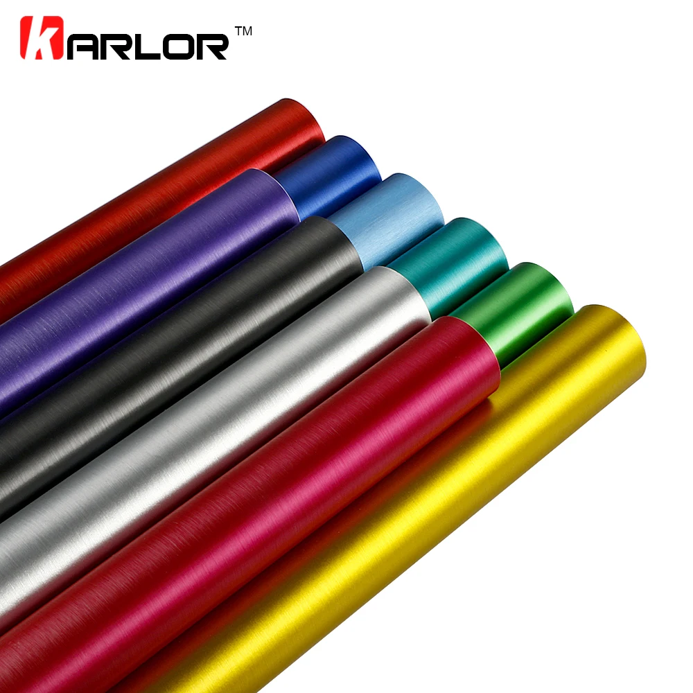 

Car-Styling 30*100cm PVC Waterproof Chrome Vinyl Wrap Car Sticker Wire Drawing Brushed Ice Film Automobiles Motorcycle Stickers
