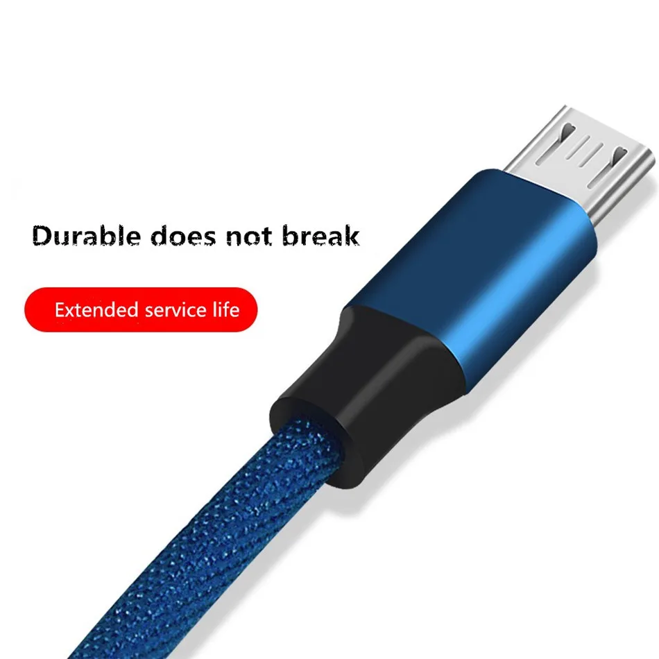 NOHON 5V2.2A Micro USB Cable For Samsung Galaxy S7 S6 For Xiaomi Redmi 4X 4A Mobile Phone Cables Micro USB Data Sync Charge 1M (5)