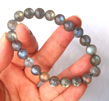 

Free Shipping Natural Labradorite 8.5mm Round Beads Bracelet Women Jewelry Accessories Weddings Parties Birthday Gift