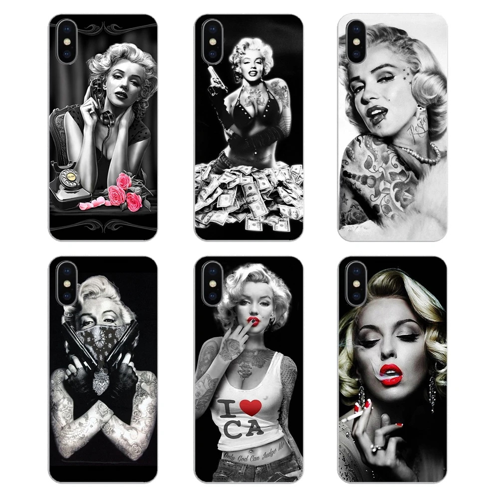 Прозрачные мягкие чехлы для LG G7 Q6 Q7 Q8 Q9 V30 X Power 2 3 OnePlus 3T 5T 6T marylin monroe tatooe |