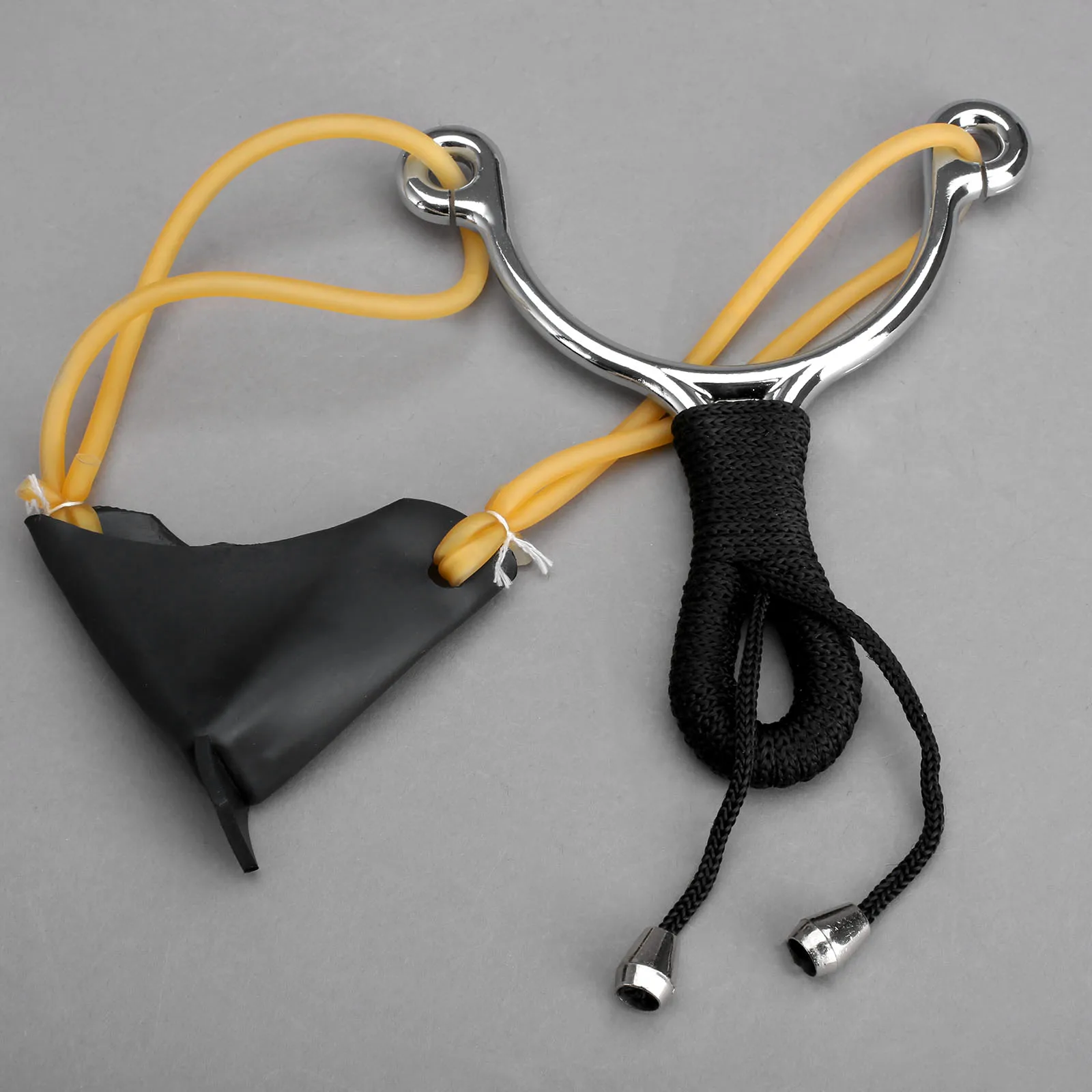 NEW 1Pc Stainless Steel Fishing Bait Throwing Big Catapult Slingshot