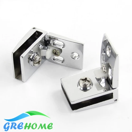 2pcs Glass Door Pivot Hinge Kit Zinc Alloy Shower Hinge Glass Door