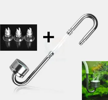 

Aquarium Stainless Steel CO2 System Diffuser Atomizer U-Tubes Bend Fish Plant Tank Carbon Dioxide Reactor Ceramic refinement Kit