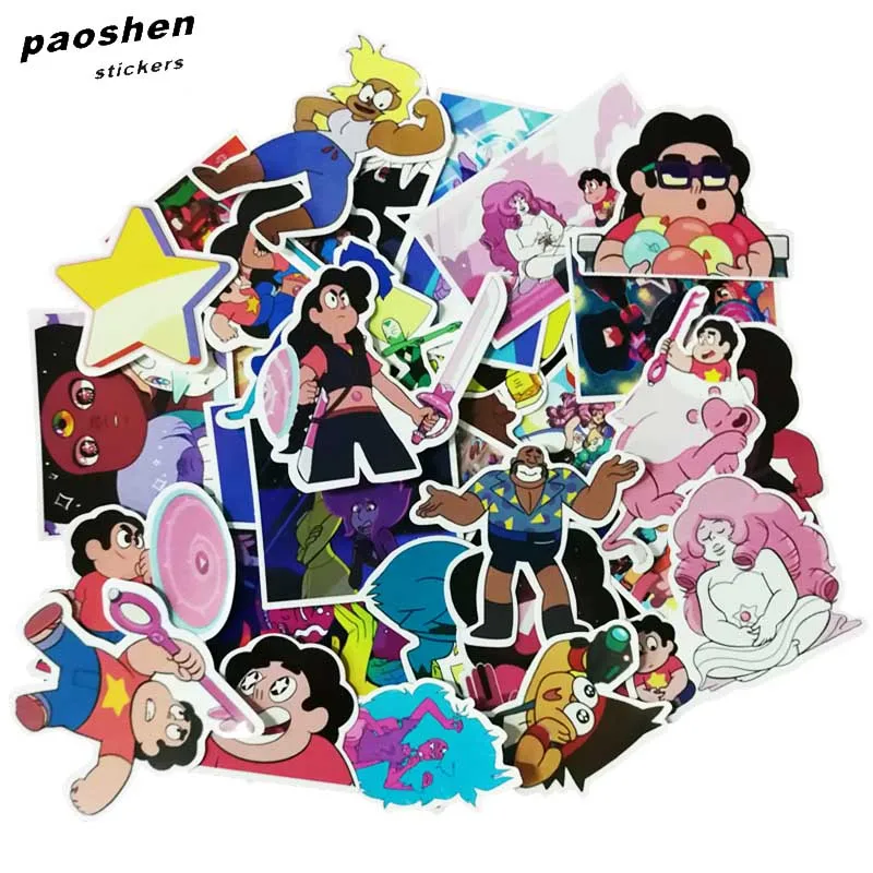 

32Pcs/bag Steven Universe Funny Sticker Decal For Car Laptop Bicycle Motorcycle Notebook Waterproof Stickers