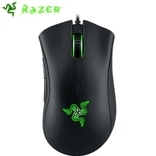 Проводная игровая мышь razer DeathAdder Elite, геймерские мыши, оптический сенсор 16000 dpi, 7 кнопок, эргономичный дизайн для геймера