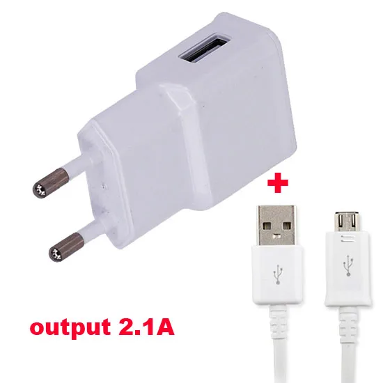 Адаптер питания для мобильного телефона ЕС зарядное устройство 2.1A+ USB кабель для передачи данных для Nokia microsoft Lumia 540, Lumia 550, Lumia 850, Lumia 650