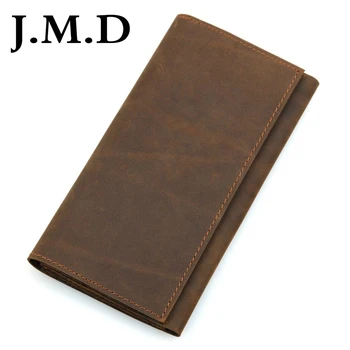 

J.M.D 2019 New Arrival 100% Leather Wallet Classical Brown Wallet Purse Men's Hand bag 8110