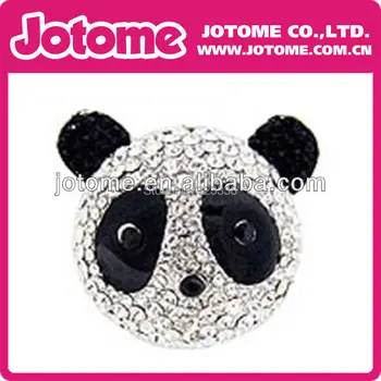 

Women Crystal Panda Pendant Necklace Full Crystals Rhinestone Panda Sweater Pendant Necklaces