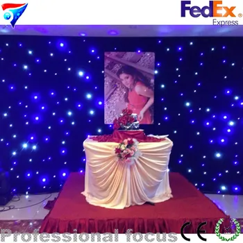 

Free Shipping 3m*4m RGBW/BW/RGBY Led Star Cloth /Fireproof Led Star Curtain Led Star Backdrop Background Stage Lighting