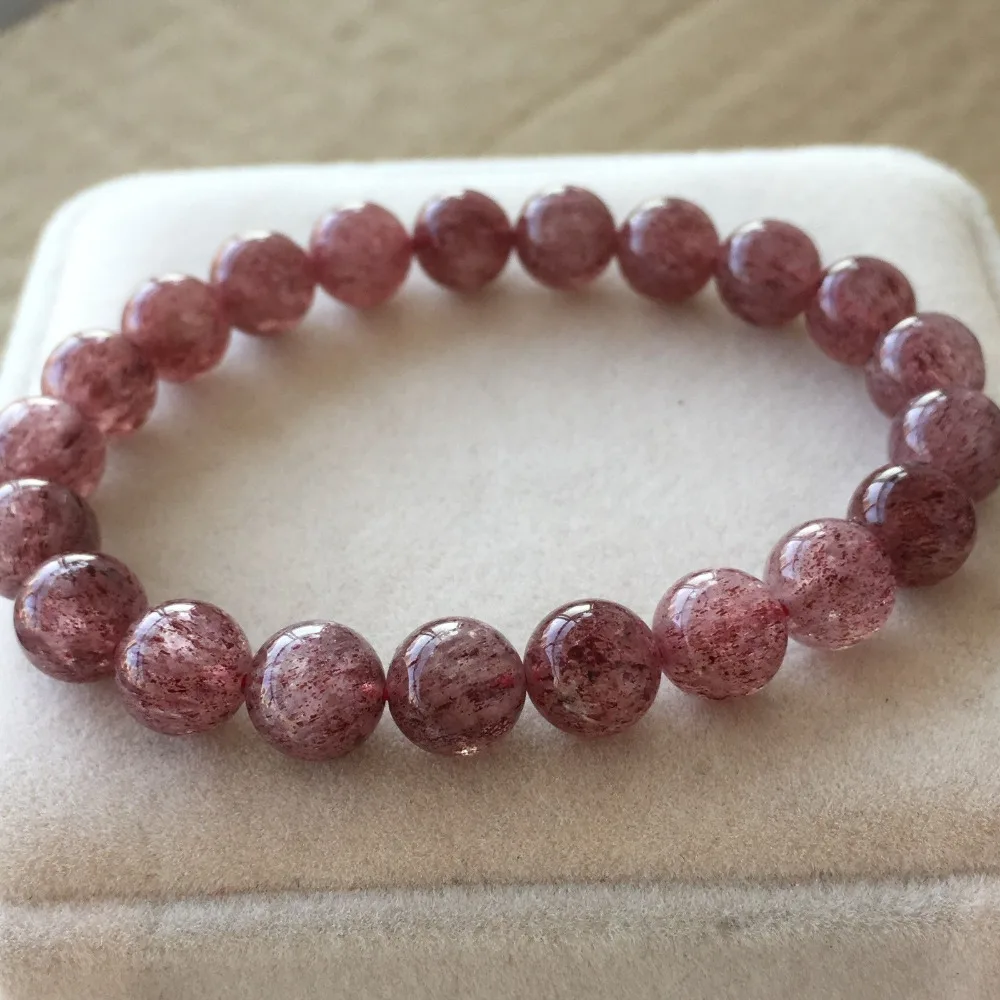 

8mm Natural Brazil Super Seven 7 Melody Crystal Round Beads Bracelet 7.5