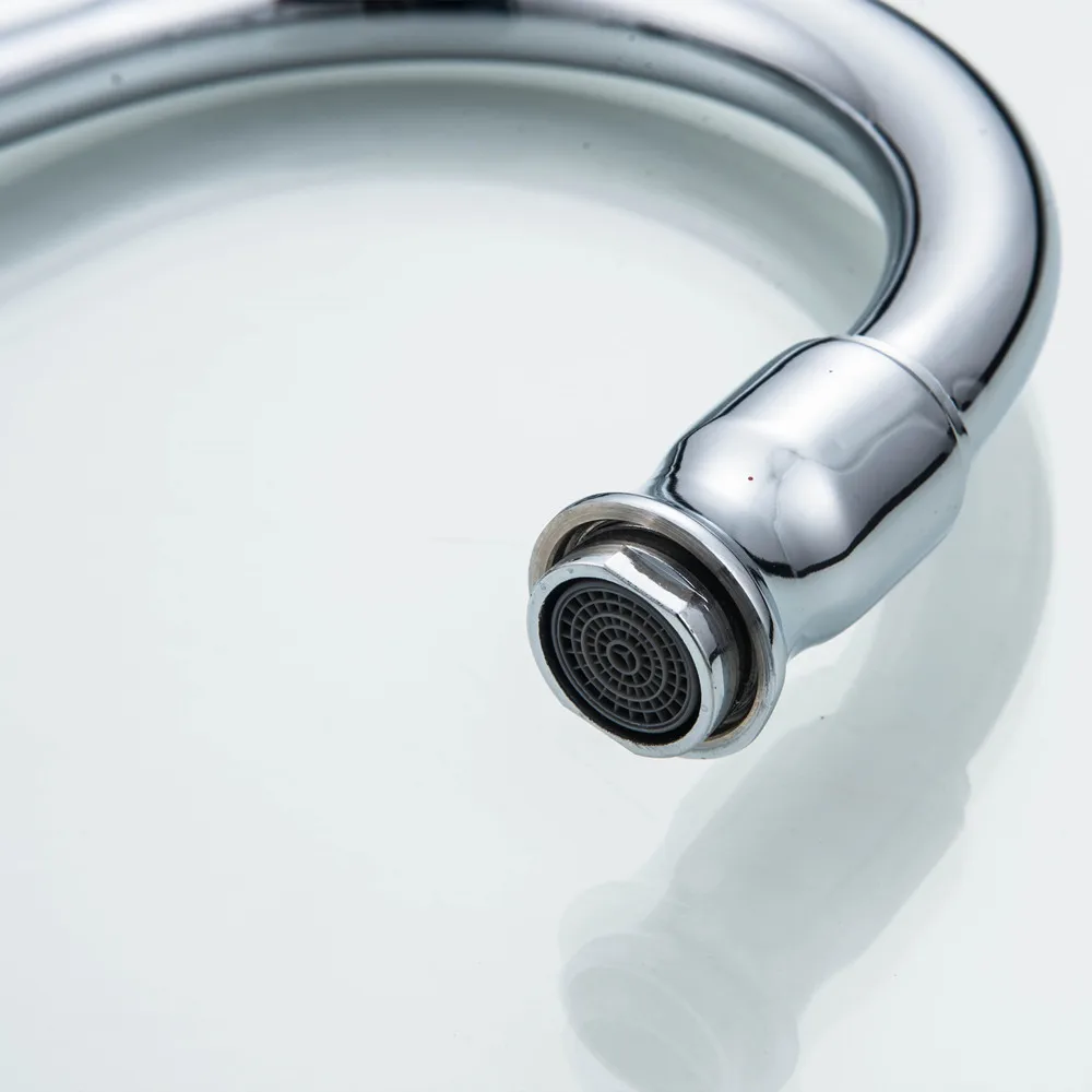 Kitchen Faucet 360 Degree Rotation Rule Shape Curved Outlet Pipe Tap Basin Plumbing Hardware Sink Fauce Torneira Cozinha5