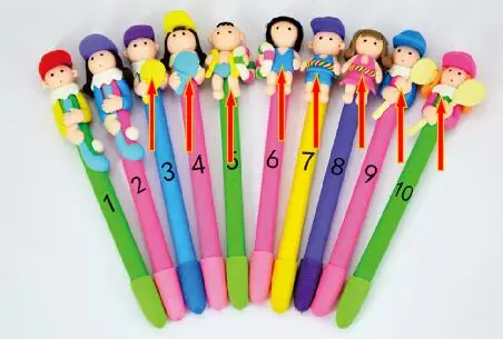 1PC polymer clay doctor nurse character ballpoint pen promotional hospital gift pen creative novelty pen