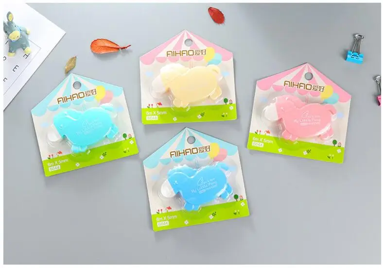 Lote Bonito Cavalo Pequeno Escritório Fita Corretiva Papelaria Material Escolar Suprimentos Cinta Papeleria 24 Pçs - 13 Fitas de correção