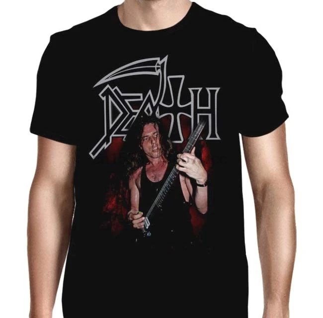 

Death Band Chuck Schuldiner Death Metal Black Shirt (Sml 2Xl) Badhabitmerch Mens T Shirt Summer O Neck 100% Cotton Men Short
