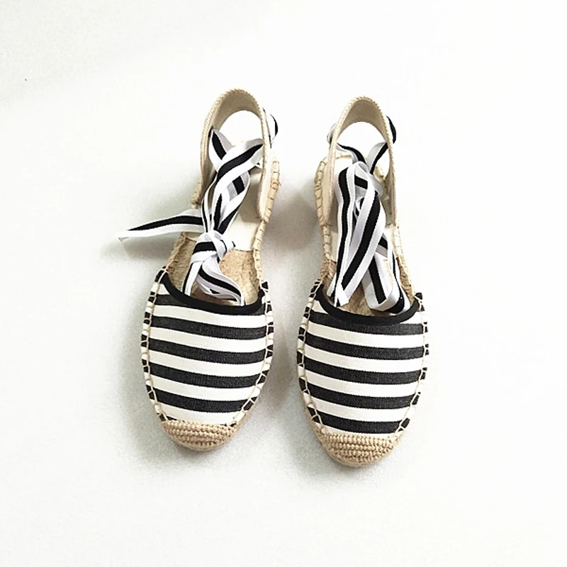 Canvas Summer Women's Espadrille Sandals Flats Ankle Strap Hemp Bottom Fisherman Women Shoes For 2018 SpringAutumn Women Loafer (10)