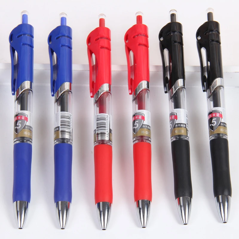

6 Pcs/Set Press Gel Pen 0.5MM Bullet Gel Pen Drawing Writing Creative Stationery Gifts Office School Supplies