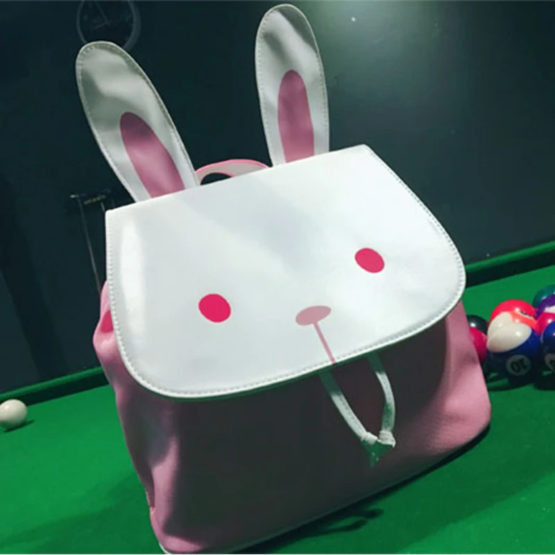 

Cartoon cute bear backpack Mengmei rabbit three-dimensional shoulder bag PU Lolita bag