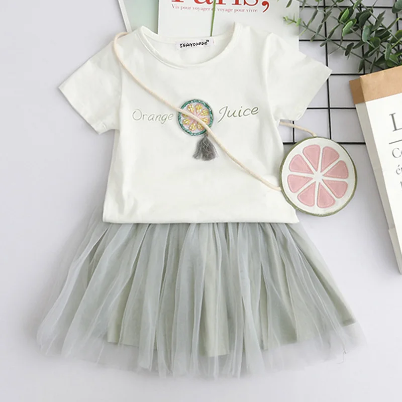 Summer Girls Clothes Sets Tracksuit For Toddler Girl Outfits Sport Suit Children Clothing 2Pcs Kids Clothes Sets 3 4 5 6 7 Years
