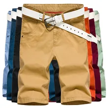 Мужские модные летние дышащие шорты Street высокое качество натуральный хлопок сплошной Цвет Повседневное MSn шорты без ремня MS001