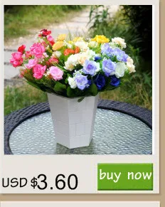 Пластиковая ваза с шелковыми цветами, висячая корзина, контейнер для цветочного растения, вечерние украшения для дома, свадебные украшения, набор цветов "сделай сам"