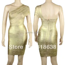 Одно плечо Золотая фольга с принтом повязки платья для женщин праздничное платье звезда+ костюм