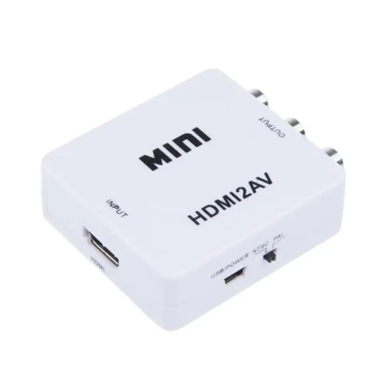 Mayitr 1 шт. 1080P Композитный HDMI к RCA аудио видео адаптер Высокое качество HDMI К AV CVBS конвертер с USB кабель для HDTV DVD