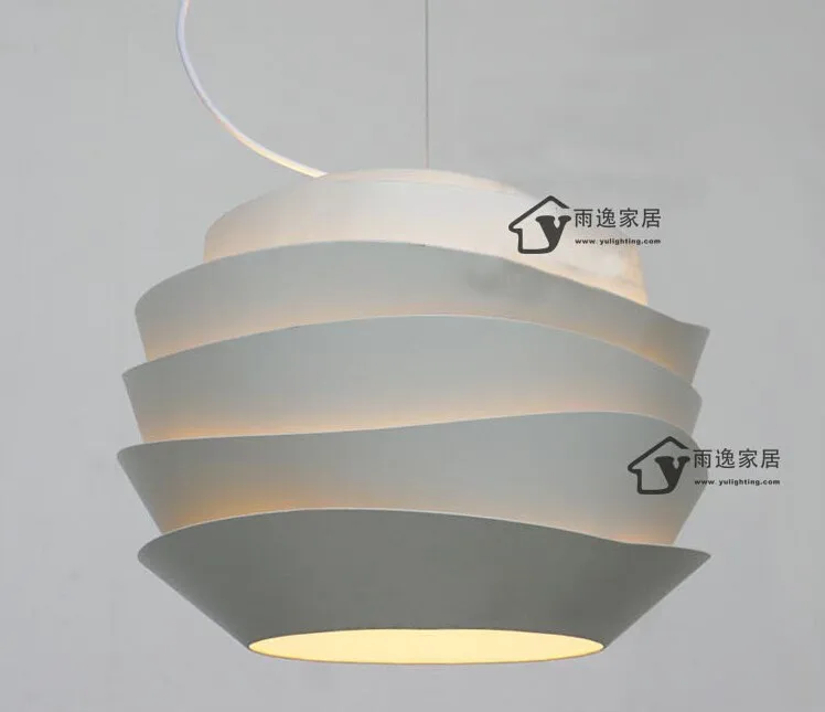 Современный D40cm Foscarini Le Soleil кулон с волной огни белая роза подвеска лампы спальня Hanglamp E27 светильники Европейский