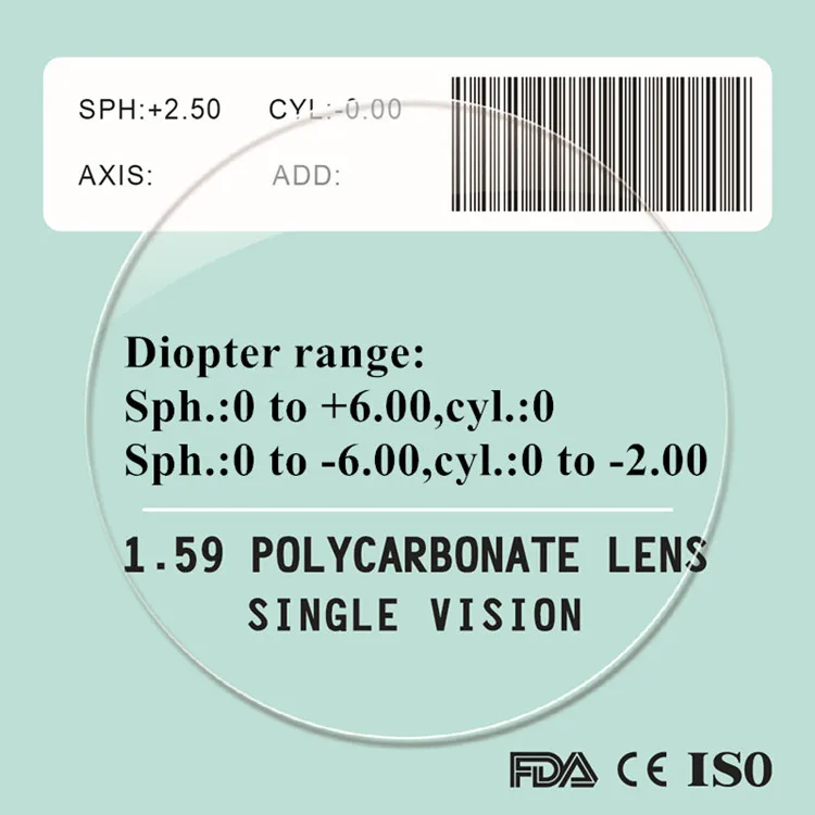 1,59 анти синий луч близорукость Пресбиопия рецепт поликарбонатные линзы анти scrach uv400 защита качество тонкие PC очки линзы