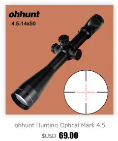 Ohhunt MC-Z 4.5-18x44 FFP Тактический оптики взгляд впервые в фокальной плоскости прицел Красный Зеленый Миль Dot Стекло Гравированный Сетка прицел