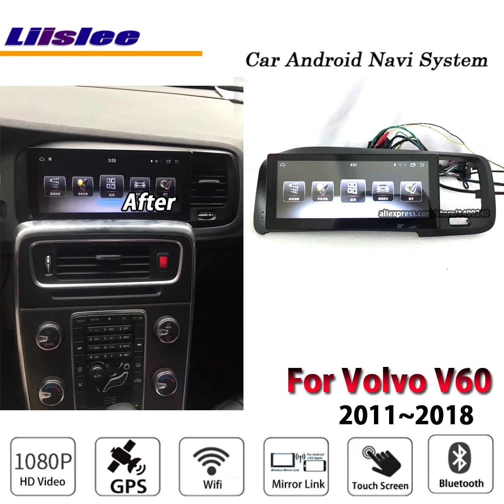 Best Liislee Android 7.0 up 2+32G For Volvo V60 2010~2018 Stereo Car Radio BT Wifi Carplay GPS Navi Map Navigation System Multimedia 2 Best Liislee Android 7.0 up 2+32G For Volvo V60 2010~2018 Stereo Car Radio BT Wifi Carplay GPS Navi Map Navigation System Multimedia 2