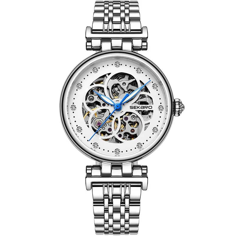 

SEKARO 2818 Switzerland watch women luxury brand mechanical watch female watch authentic fashion trend ladies simple