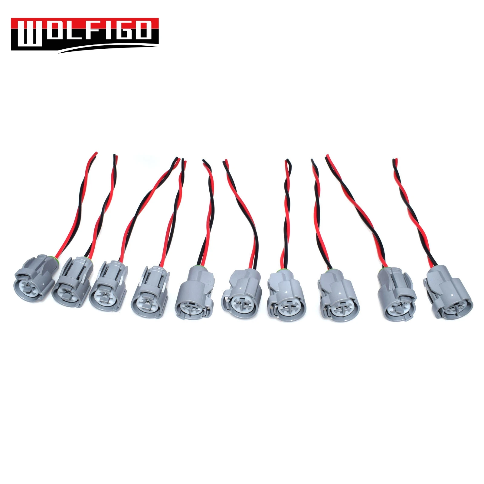 

WOLFIGO FOR HONDA INTEGRA CIVIC IAT Intake Air Temperature Fan Knock Coolant Temp Sensor Plug Pigtail/Connector Harness New