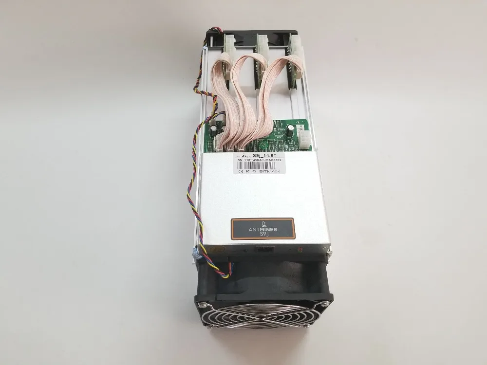 AntMiner S9j 14,5 T с 1800W PSU Asic Биткоин SHA-256 BTC BCH битмайнер лучше, чем Antminer S9 S9i 13T 13,5 T 14T S11