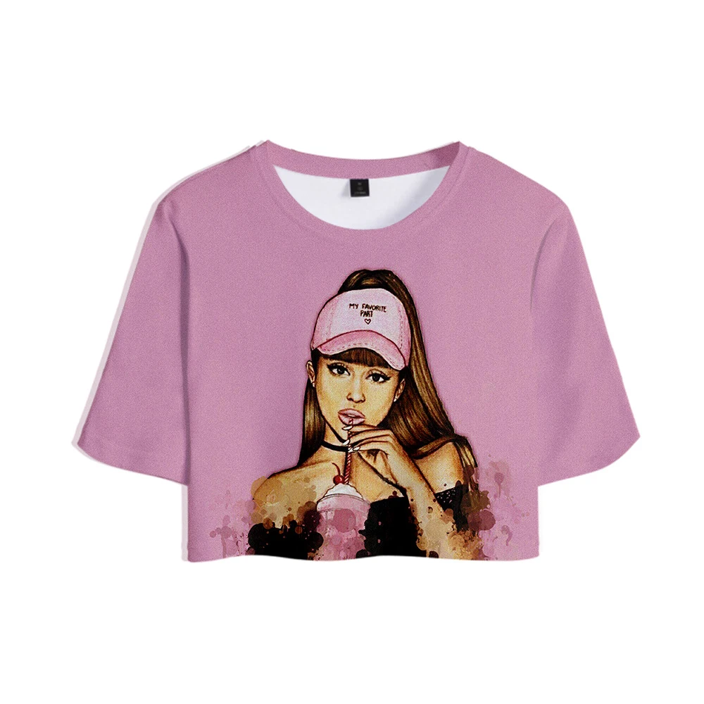 Новинка 2019 комплект из двух предметов и короткие брюки Ariana Grande женские комплекты