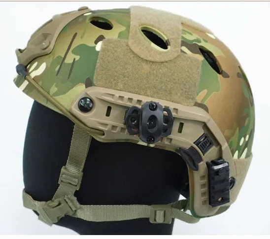 Страйкбол быстро карбоновый Стиль шлем Листва Зеленый на MC BK светло-коричневый OD - Цвет: MC