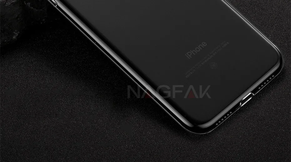 NAGFAK ультра тонкий прозрачный чехол для iPhone 8 7 Plus 6 6S Plus чехол s мягкий TPU чехол для iPhone 6 6S 7 8 Plus чехол для телефона Capa